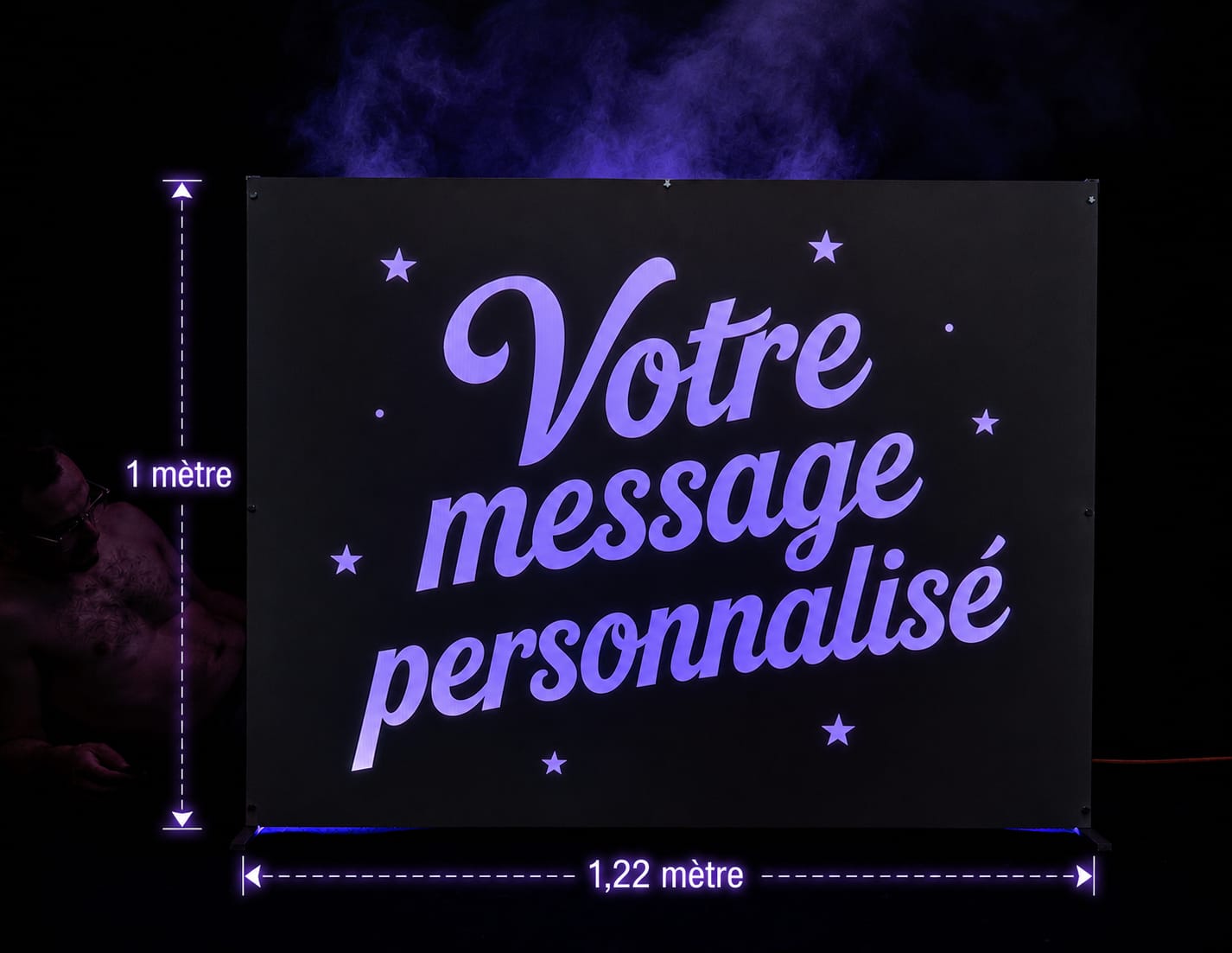 Lightbox personnalisable en location pour événement