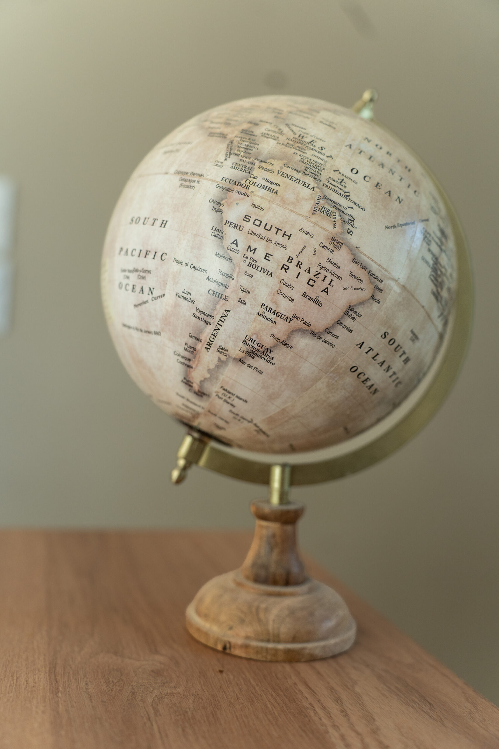 Globe terrestre vintage