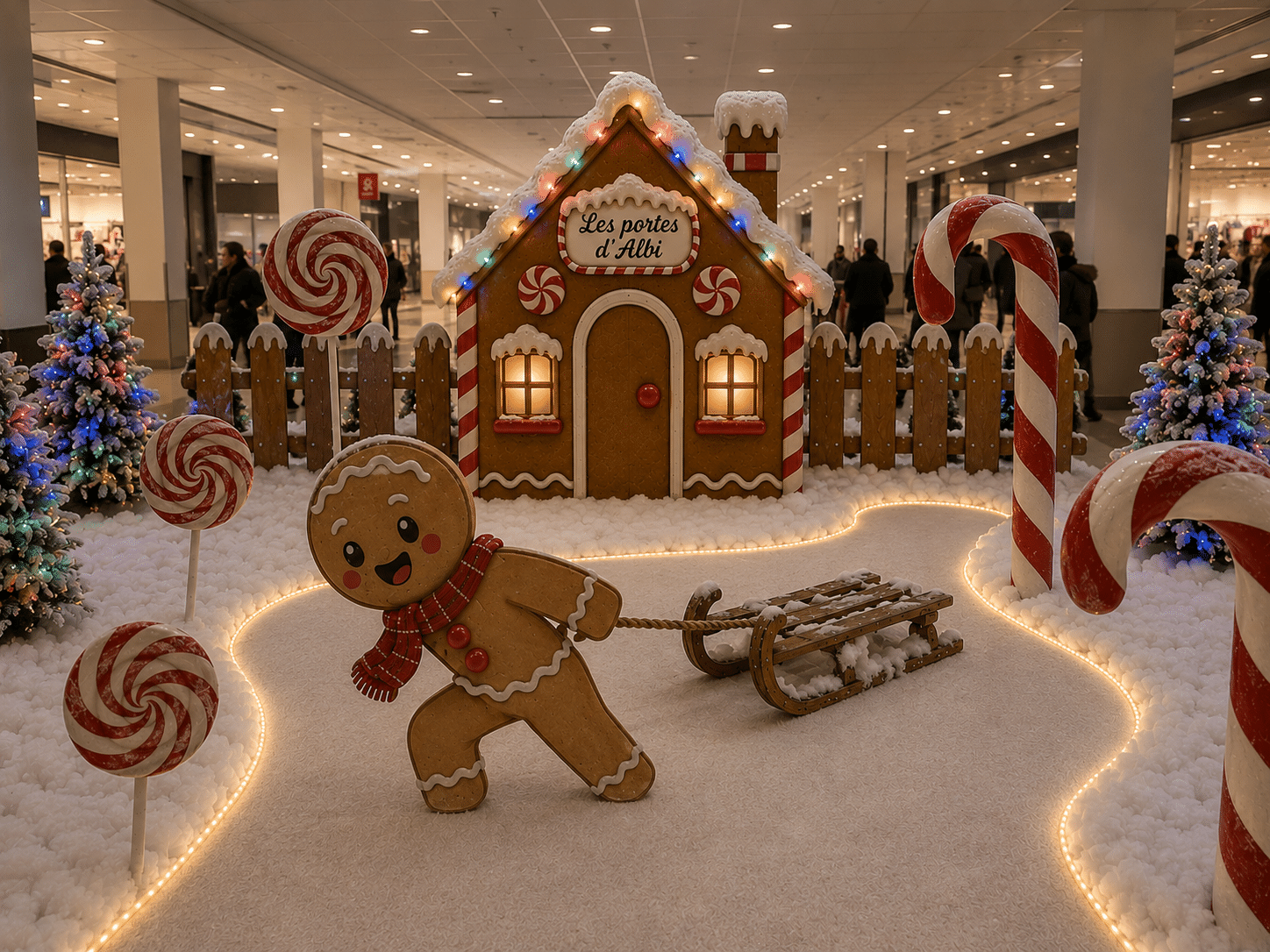 Scénographie de Noël La Miragerie